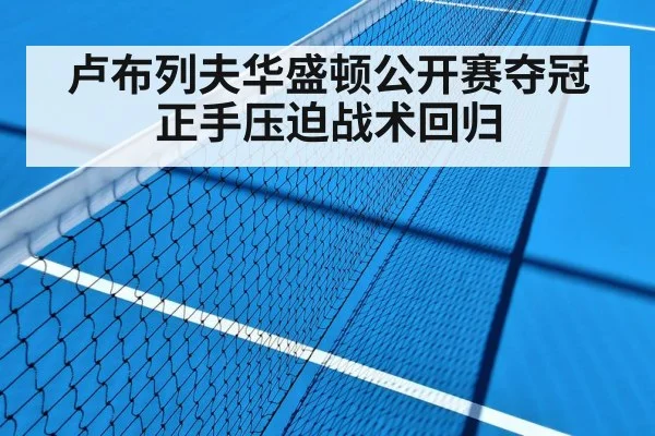 卢布列夫华盛顿公开赛夺冠 正手压迫战术回归